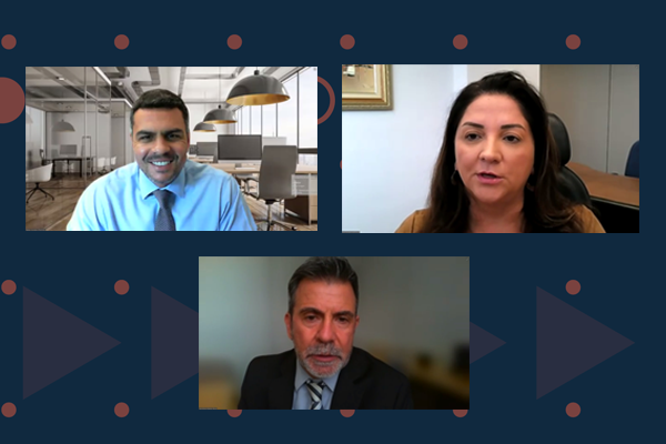 Print das tela dos participantes da abertura do evento.